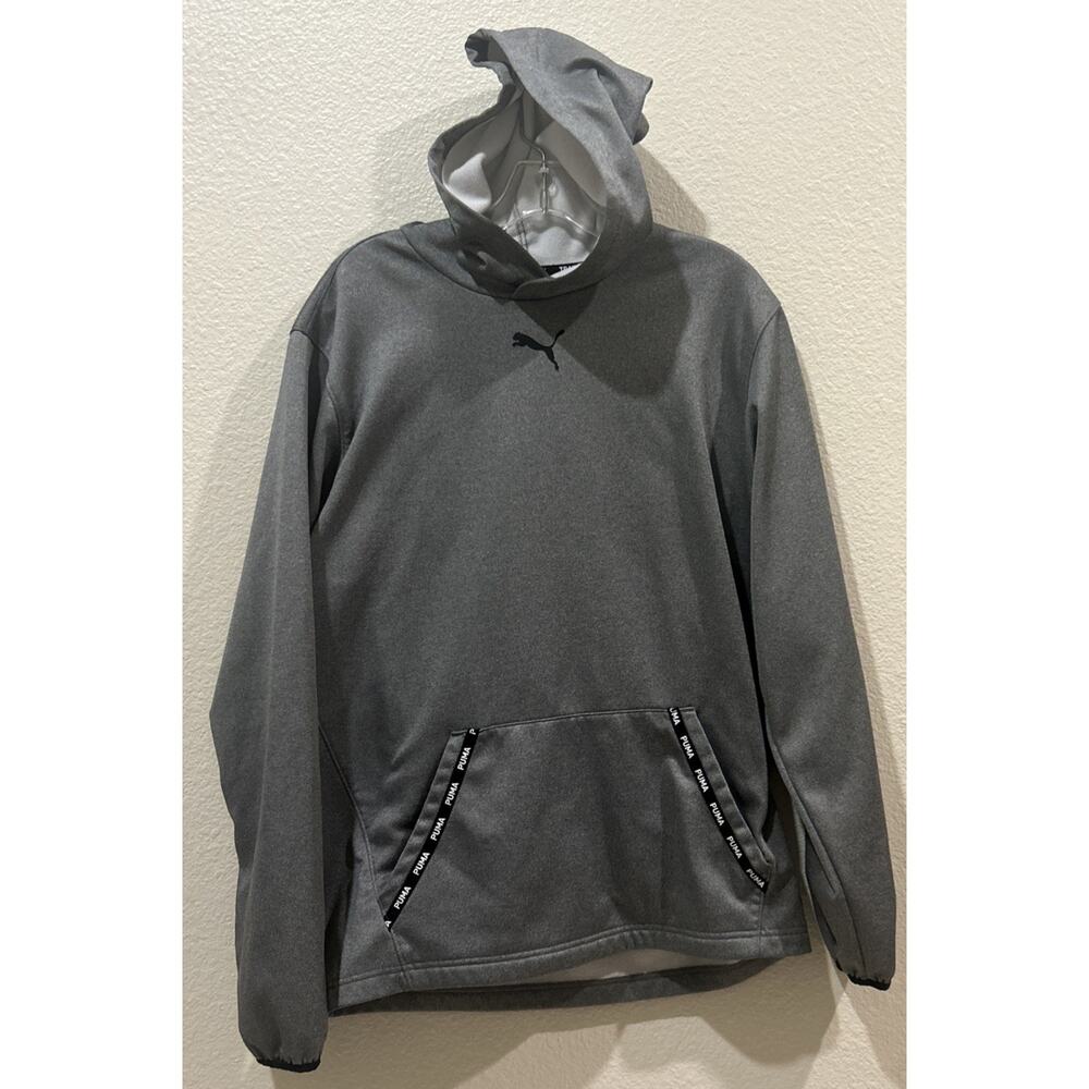 Puma Men’s Gray Hoodie Size Medium In Excellent Shape